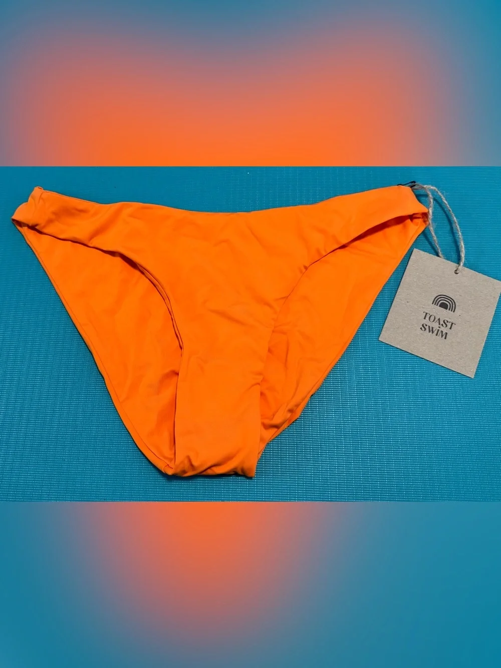 Toast Swim CLASSIC COVERAGE BIKINI BOTTOM in TANGERINE